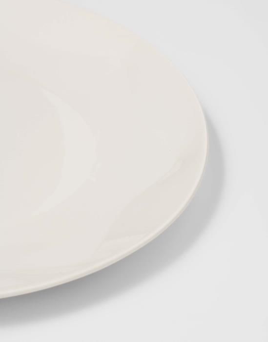 toegang kubus wenkbrauw ESSENZA Sculpture Dinerbord Off white 27 cm