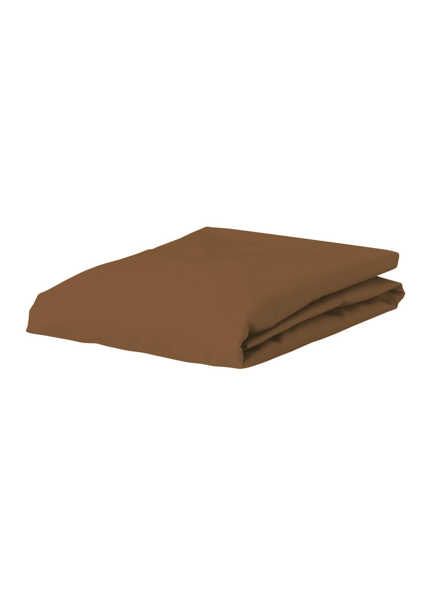 ESSENZA The Perfect Organic Jersey Hoeslaken Leather brown x 200-220 cm