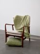 Marc O'Polo Nordic knit melange Mosgroen Plaid 130 x 170 cm