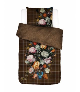 ESSENZA Beautiful Bouquet Dekbedovertrek Brown