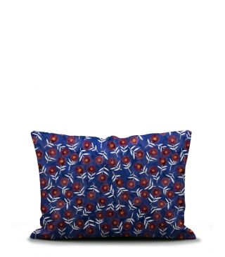 ESSENZA & CO Blooming Ballet marine blue Kussensloop 60 x 70 cm