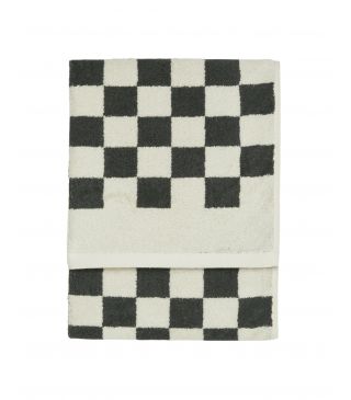Marc O'Polo Checker Antraciet Handdoek 70 x 140 cm
