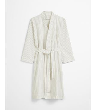 Marc O'Polo Classic fine stripe Kimono Grey mist