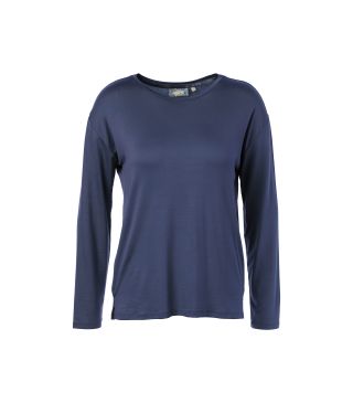 Essenza Denna Uni Nightshadow blue Top lange mouw