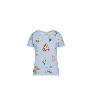 ESSENZA Ellen Annebella Zen blue Top korte mouw L