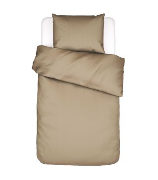 Essenza Essential Satin Golden sand Duvet cover 140 x 220