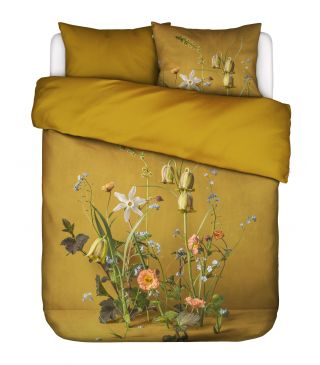 ESSENZA Ficaria Flower ochre Dekbedovertrekset 260 x 220 cm
