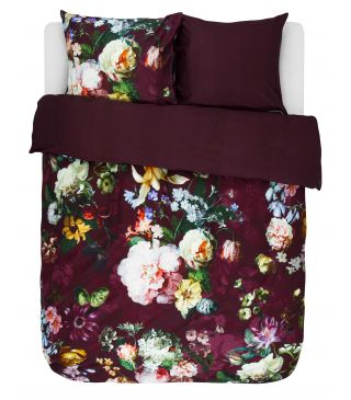 ESSENZA Fleur Burgundy Dekbedovertrekset 240 x 220 cm
