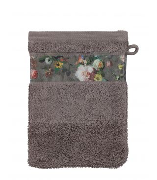 ESSENZA Fleur Taupe Washand 16 x 22 cm