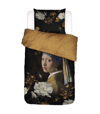 ESSENZA Floral Girl Dekbedovertrek Black