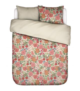 ESSENZA Florentien Lobster pink Dekbedovertrekset 240 x 220 cm