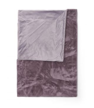 ESSENZA Furry Plaid Pale purple