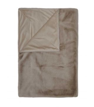 ESSENZA Furry Plaid Taupe