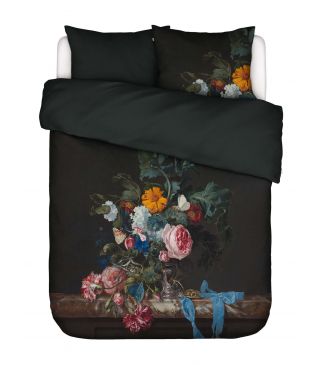 ESSENZA Gwendolyn Darkest green Dekbedovertrekset 240 x 220 cm