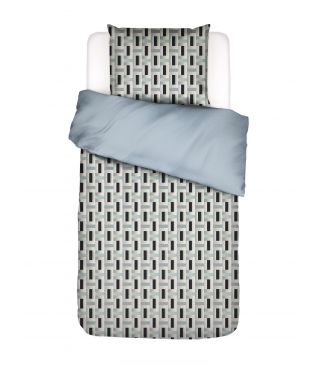 ESSENZA Ilori Pearl grey Dekbedovertrekset 140 x 220 cm