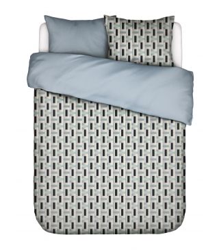 ESSENZA Ilori Pearl grey Dekbedovertrekset 240 x 220 cm