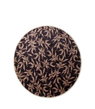 ESSENZA Juliette Almost black Rond klein vloerkleed 90 cm