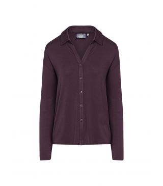 ESSENZA Kae Uni Plum wine Top lange mouw XL