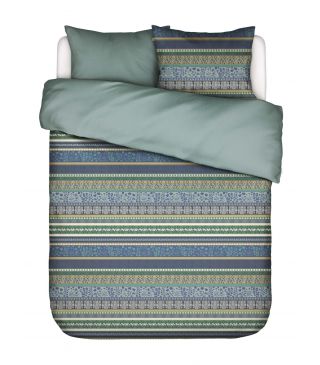 ESSENZA Lita Surf green Dekbedovertrekset 240 x 220 cm