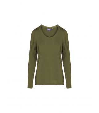 ESSENZA Luyza Uni Top lange mouw Moss