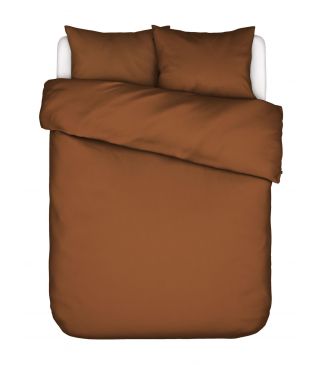 ESSENZA Minte Leather brown Dekbedovertrekset 260 x 220 cm