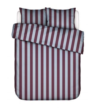 Essenza Minte Stripe Mauve wine - Ice blue  2p set 240x200/220 + 2 slopen