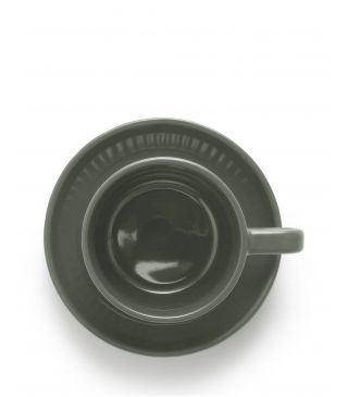 Marc O'Polo Moments Espresso kop en schotel Olive Green