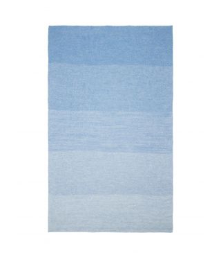 Marc O'Polo Nordic knit melange Denim blue Plaid 130 x 170 cm