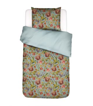 ESSENZA Roselina Surf green Dekbedovertrekset 140 x 220 cm