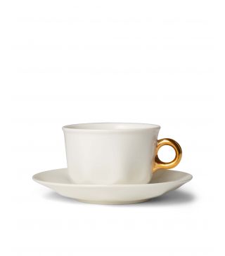 ESSENZA Sculpture Kop en schotel Off white