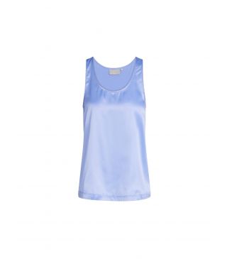 ESSENZA Shelby satin Uni Top mouwloos Lavender blue