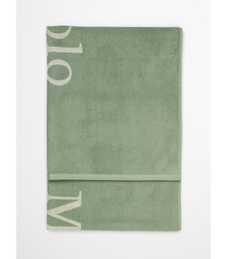 Marc O'Polo Statement Beach sage green Badhanddoek 100 x 180 cm