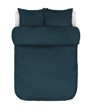 Marc O'Polo Valka Indigo blauw Dekbedovertrek 200 x 220 cm