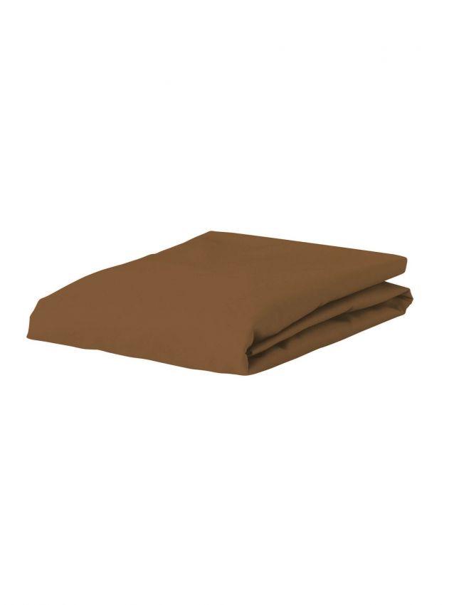 ESSENZA The Perfect Organic Jersey Leather brown Hoeslaken 140-160 x 200-220 cm