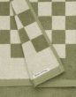 Marc O'Polo Checker Mosgroen Gastendoek 30 x 50 cm