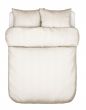 Marc O'Polo Classic fine stripe Dark Sand Dekbedovertrekset 240 x 220 cm