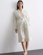 Marc O'Polo Classic fine stripe Dark Sand Kimono XXL