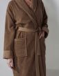 Essenza Connect Organic Uni Leather brown Badjas S