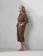 Essenza Connect Organic Uni Leather brown Badjas S