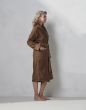 Essenza Connect Organic Uni Leather brown Badjas S