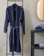 Essenza Connect Organic Uni Blauw Handdoek 50 x 100 cm