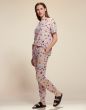 ESSENZA Denna Fiorre Pale lilac Top korte mouw S