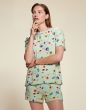 ESSENZA Denna Fiorre Subtle green Top korte mouw M
