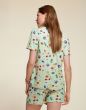 ESSENZA Denna Fiorre Subtle green Top korte mouw M