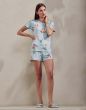 Essenza Ellen Annebella Zen blue Top korte mouw XS