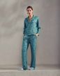 Essenza Elodie Eliza Soft teal Top lange mouw M