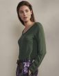 Essenza Eva uni Forest green Top lange mouw XL