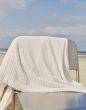 Marc O'Polo Fine Stripe Dark Sand Plaid 150 x 200 cm