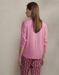 Essenza Kae Uni Flowering pink Top lange mouw XS