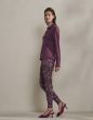 Essenza Kae Uni Plum wine Top lange mouw XS